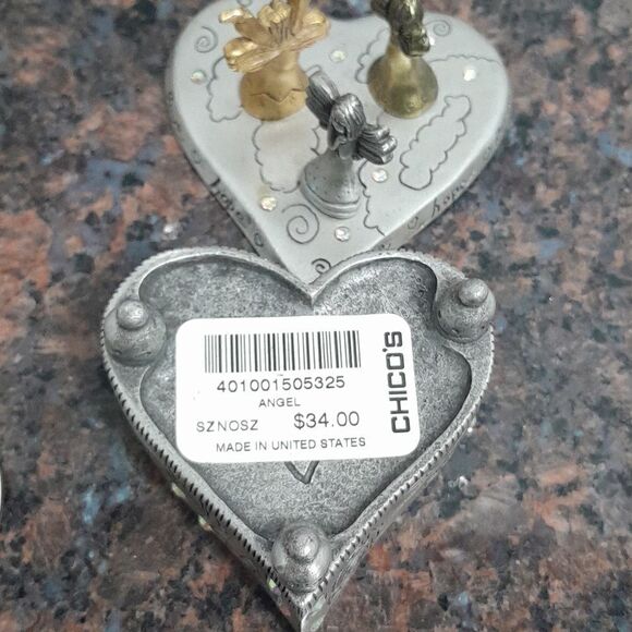 Chicos Heart Box and Bracelet...EUC - Picture 2 of 6